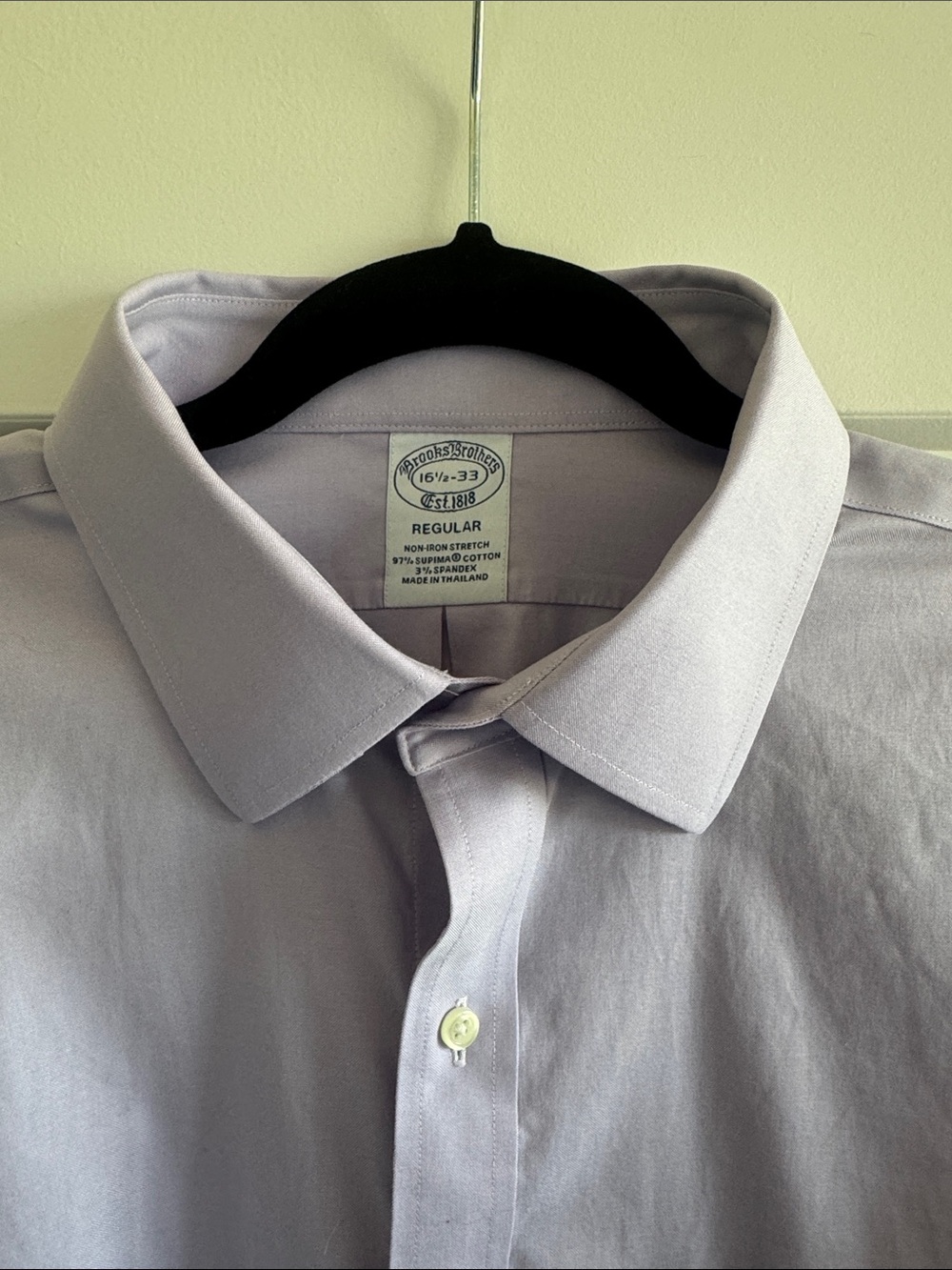 Brooks Brothers Lavender Regular Fit Dress Shirt